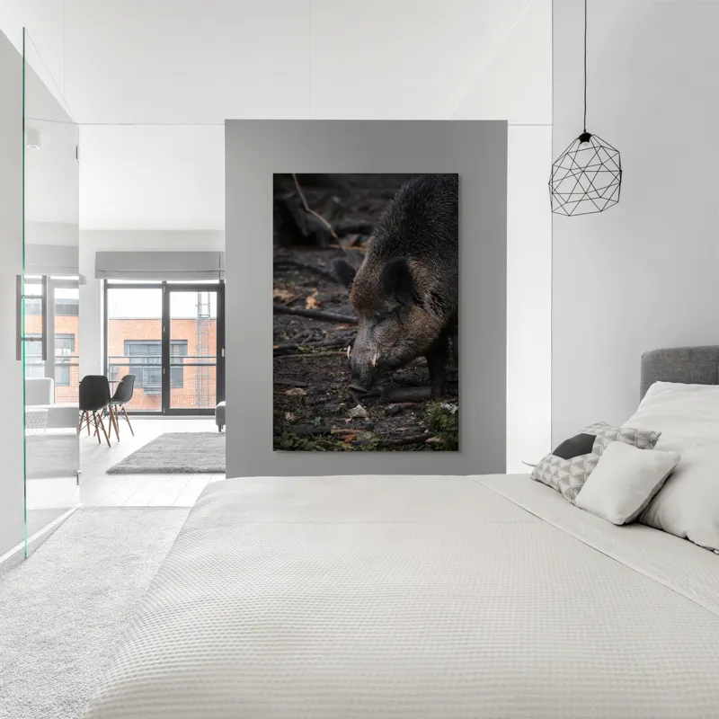 Tablou Canvas, "Mistreț în pădurea întunecată", 100 x 150 cm – poza 5
