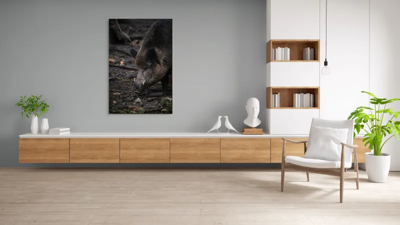 Tablou Canvas, "Mistreț în pădurea întunecată", 100 x 150 cm – poza 8