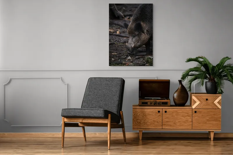 Tablou Canvas, "Mistreț în pădurea întunecată", 70 x 100 cm – poza 6