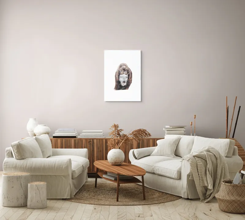 Tablou Canvas, "Bizamul în zăpada înghețată polară", 50 x 70 cm – poza 4