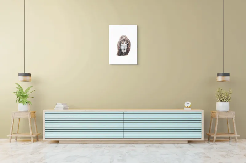 Tablou Canvas, "Bizamul în zăpada înghețată polară", 50 x 70 cm – poza 6