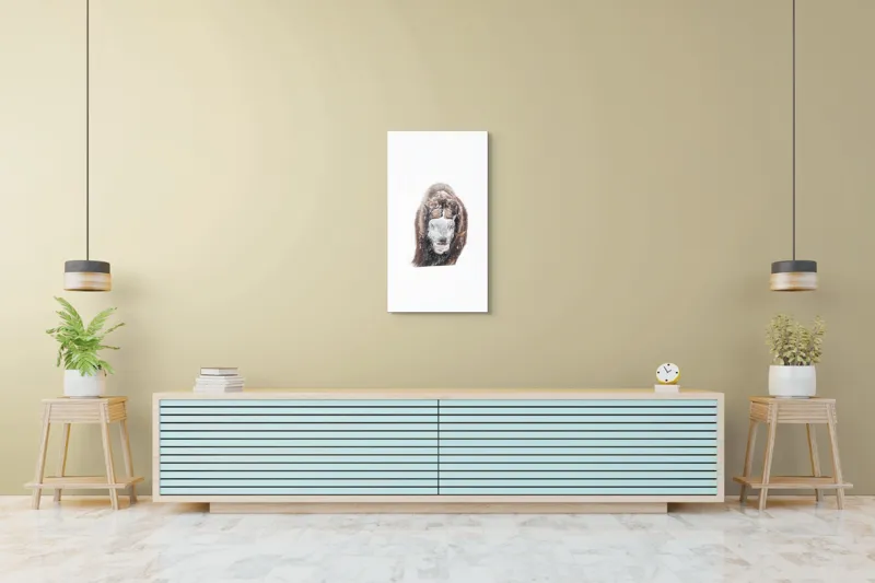 Tablou Canvas, "Bizamul în zăpada înghețată polară", 50 x 90 cm – poza 6