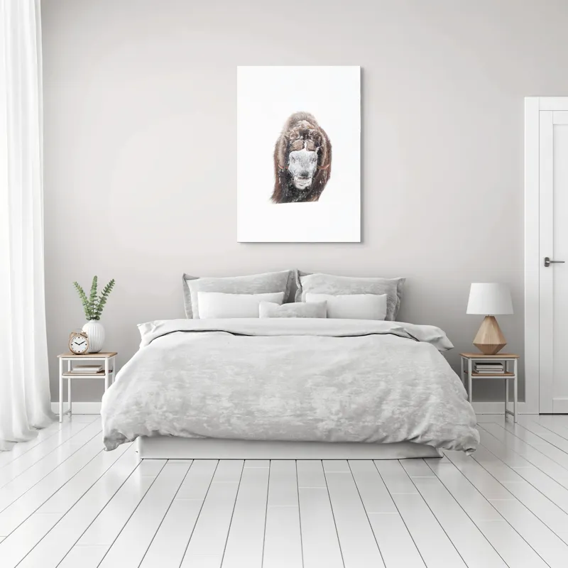 Tablou Canvas, "Bizamul în zăpada înghețată polară", 70 x 100 cm – poza 3