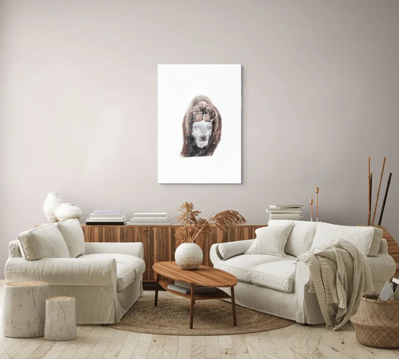 Tablou Canvas, "Bizamul în zăpada înghețată polară", 70 x 100 cm – poza 4