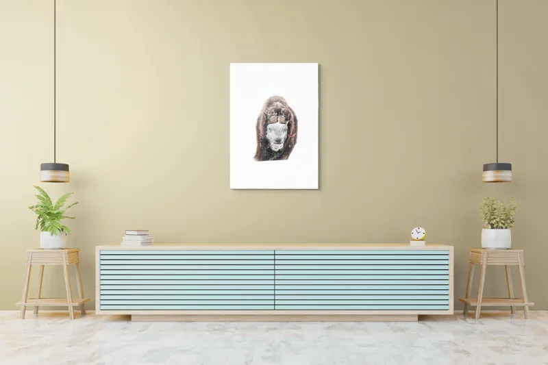 Tablou Canvas, "Bizamul în zăpada înghețată polară", 70 x 100 cm – poza 5