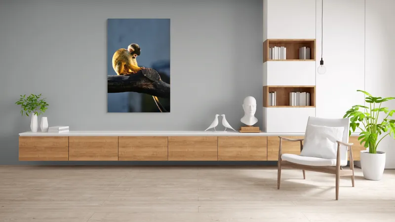 Tablou Canvas, "Maimuța visătoare pe ramură bătrână", 100 x 150 cm – poza 8