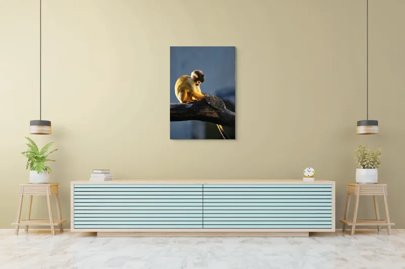 Tablou Canvas, "Maimuța visătoare pe ramură bătrână", 70 x 100 cm – poza 5