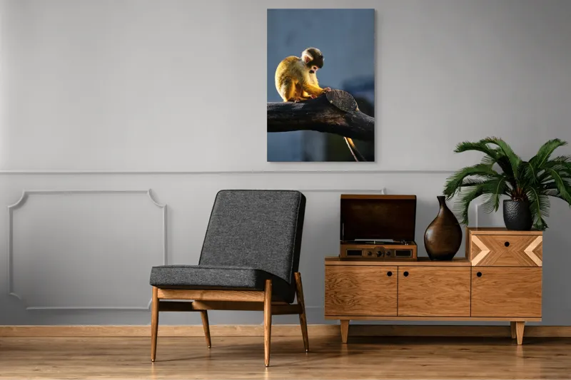 Tablou Canvas, "Maimuța visătoare pe ramură bătrână", 70 x 100 cm – poza 6