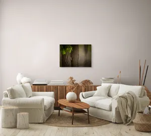 Tablou Canvas, "Maimuța ascunsă între copaci verzi", 70 x 50 cm – poza 6