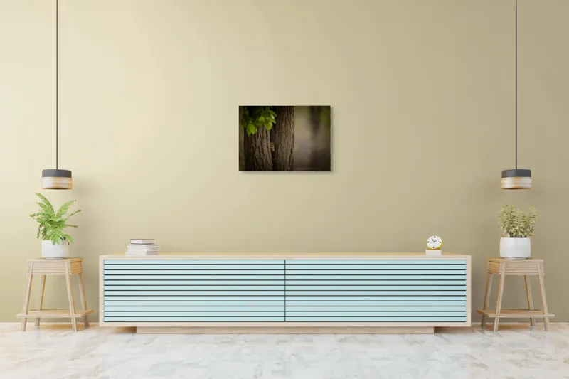 Tablou Canvas, "Maimuța ascunsă între copaci verzi", 70 x 50 cm – poza 7