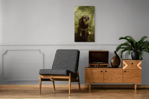 Tablou Canvas, "Cățel atent în lumina soarelui", 50 x 90 cm – poza 8