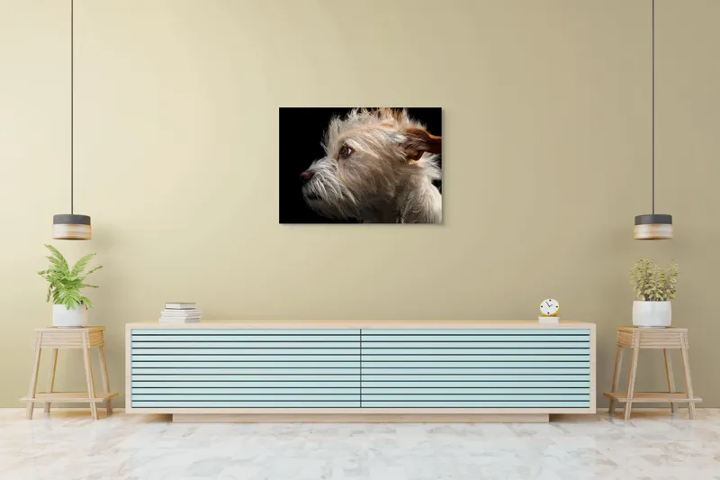 Tablou Canvas, "Portretul unui câine visător", 100 x 70 cm – poza 4