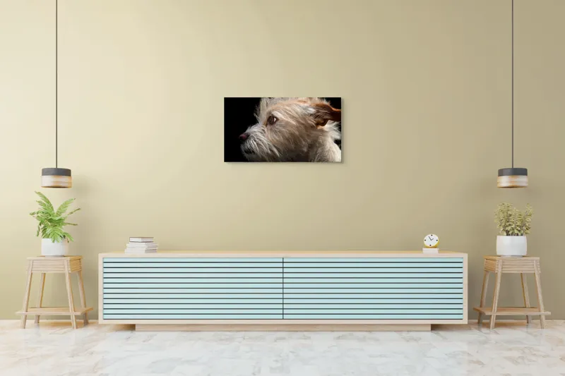 Tablou Canvas, "Portretul unui câine visător", 90 x 50 cm – poza 5