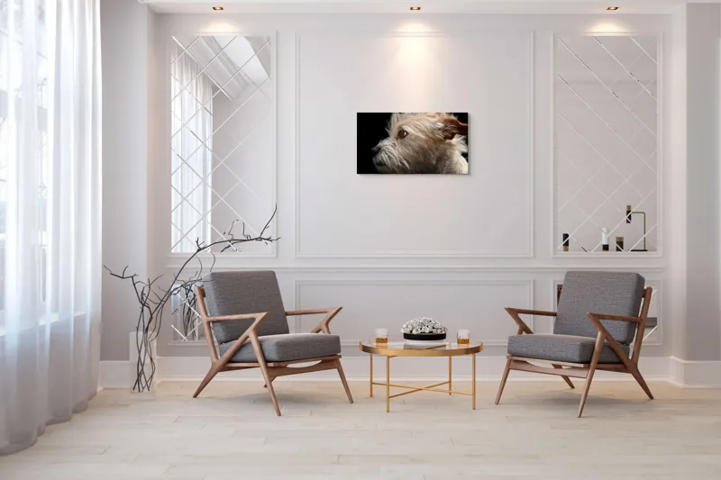 Tablou Canvas, "Portretul unui câine visător", 90 x 50 cm – poza 7