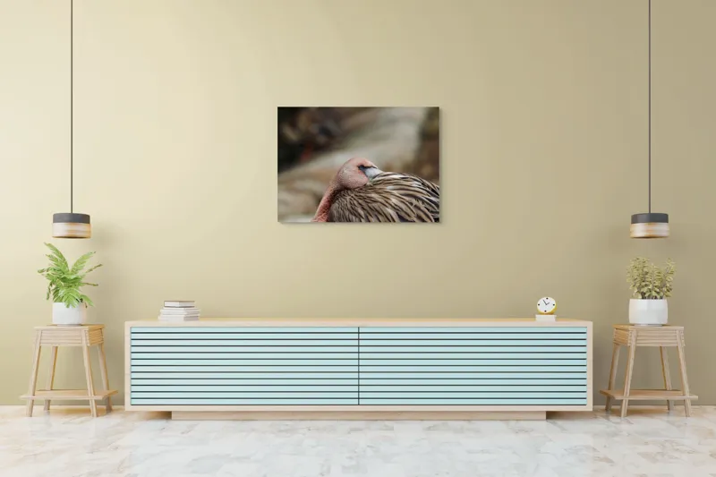 Tablou Canvas, "Pasărea somnoroasă pe malul apei", 100 x 70 cm – poza 4