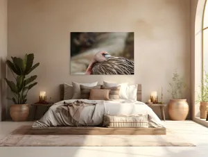 Tablou Canvas, "Pasărea somnoroasă pe malul apei", 150 x 100 cm – poza 4