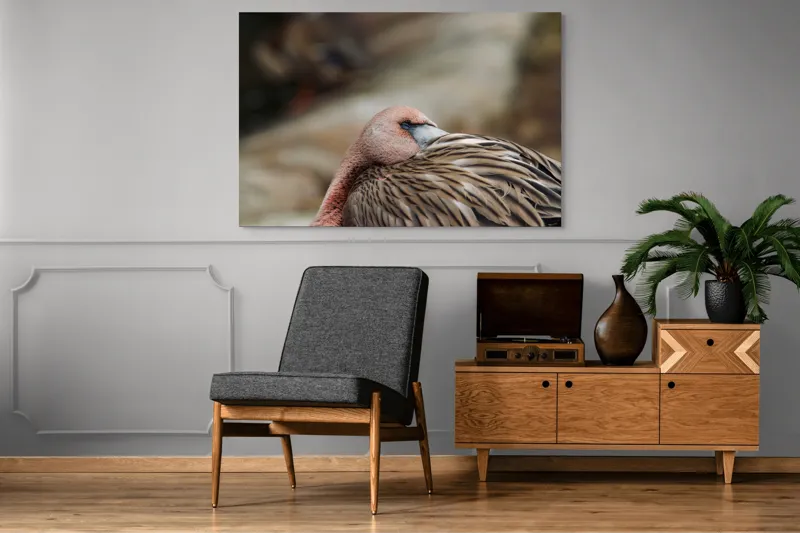 Tablou Canvas, "Pasărea somnoroasă pe malul apei", 150 x 100 cm – poza 8
