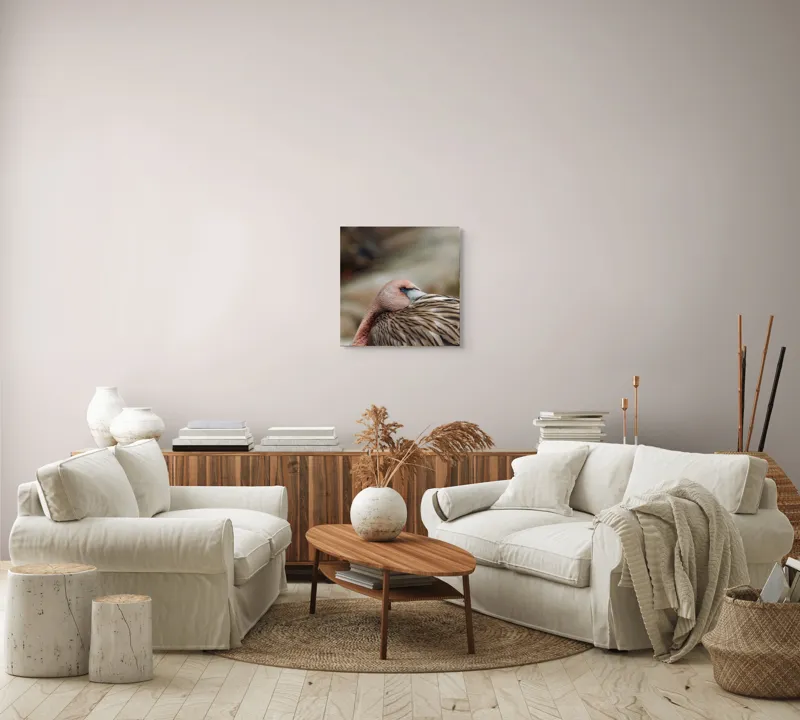 Tablou Canvas, "Pasărea somnoroasă pe malul apei", Îmi pare rău, nu pot spune cine sau ce este acest animal., 50 x 50 cm – poza 7