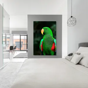Tablou Canvas, "Papagalul verde în lumina dimineții", 100 x 150 cm – poza 5