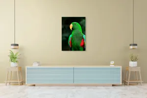 Tablou Canvas, "Papagalul verde în lumina dimineții", 70 x 100 cm – poza 5
