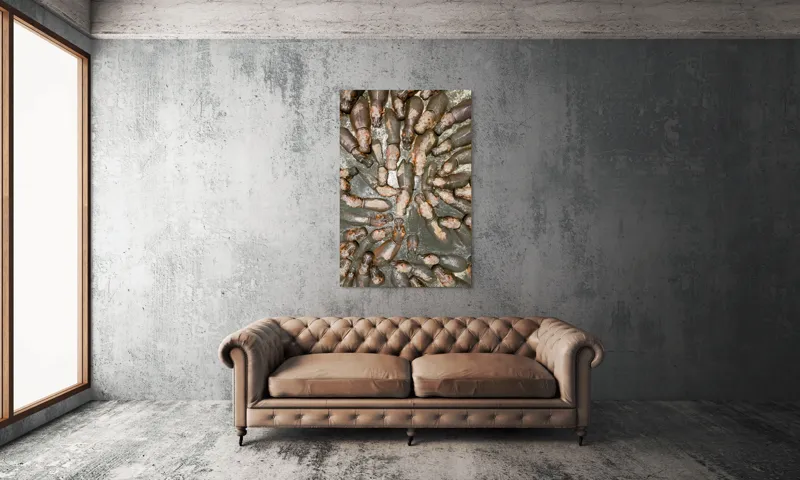 Tablou Canvas, "Hipopotami la bălăceală în soare", 100 x 150 cm – poza 6