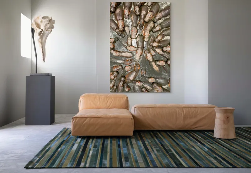 Tablou Canvas, "Hipopotami la bălăceală în soare", 100 x 150 cm – poza 7