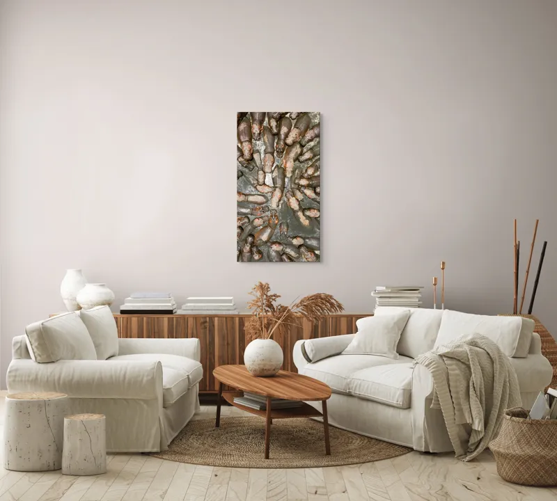 Tablou Canvas, "Hipopotami la bălăceală în soare", 50 x 90 cm – poza 7