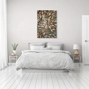 Tablou Canvas, "Hipopotami la bălăceală în soare", 70 x 100 cm – poza 3