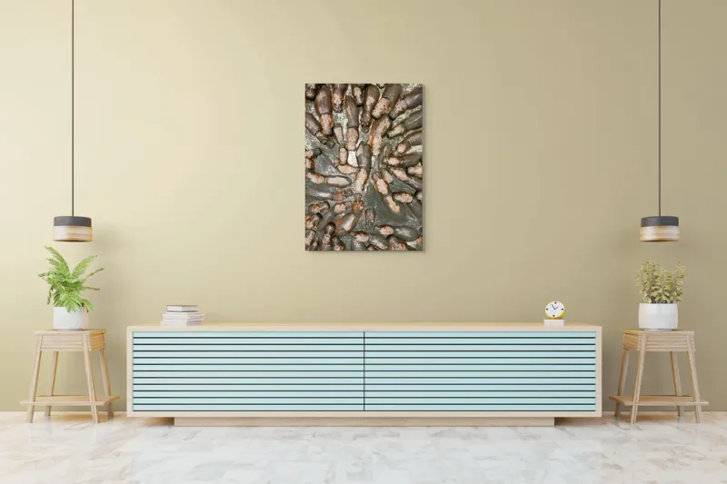 Tablou Canvas, "Hipopotami la bălăceală în soare", 70 x 100 cm – poza 5