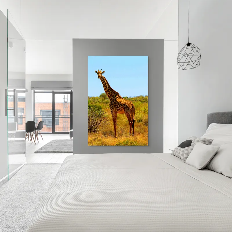 Tablou Canvas, "Girafa singuratică în savană africană", Scuză-mă, 100 x 150 cm – poza 5