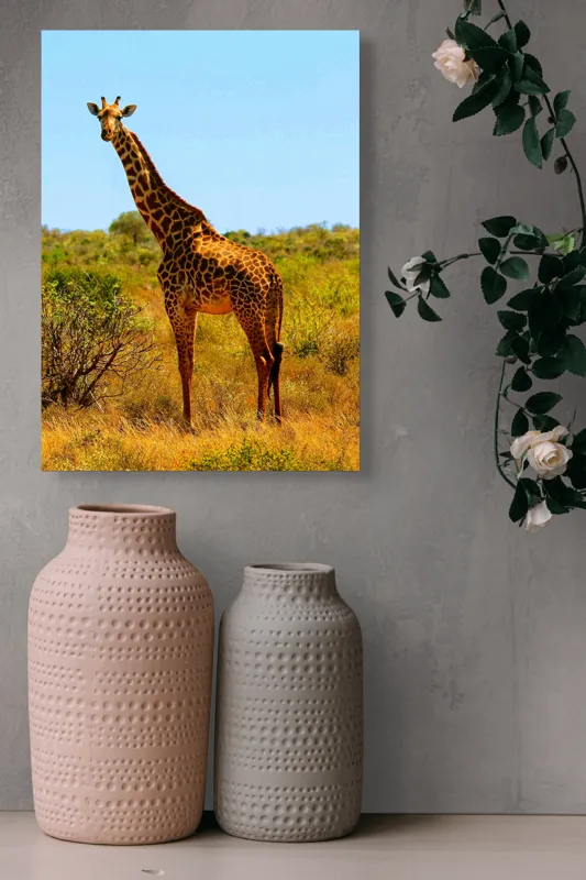 Tablou Canvas, "Girafa singuratică în savană africană", Scuză-mă, 39 x 54 cm – poza 6
