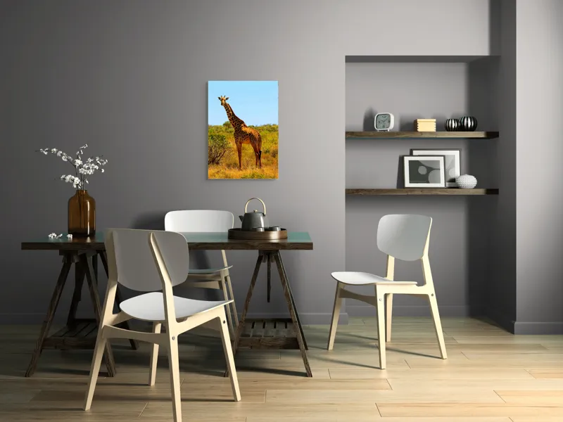 Tablou Canvas, "Girafa singuratică în savană africană", Scuză-mă, 50 x 70 cm – poza 5