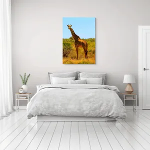 Tablou Canvas, "Girafa singuratică în savană africană", Scuză-mă, 70 x 100 cm – poza 3