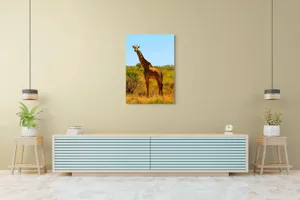 Tablou Canvas, "Girafa singuratică în savană africană", Scuză-mă, 70 x 100 cm – poza 5
