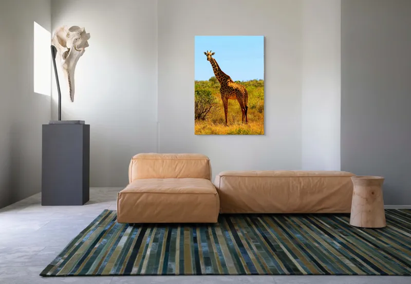 Tablou Canvas, "Girafa singuratică în savană africană", Scuză-mă, 70 x 100 cm – poza 7