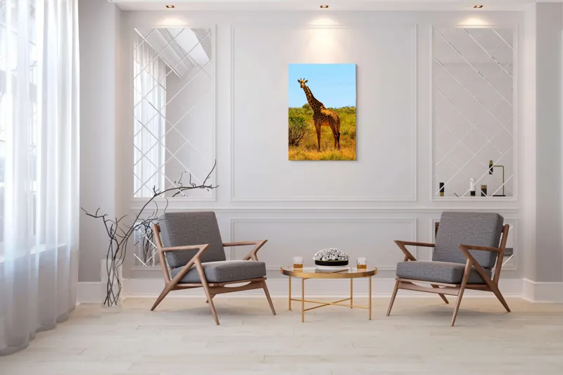 Tablou Canvas, "Girafa singuratică în savană africană", Scuză-mă, 70 x 100 cm – poza 8