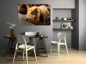 Tablou Canvas, "Porci purceluși în lumina dimineții", 150 x 100 cm – poza 5