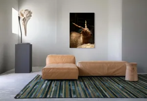 Tablou Canvas, "Capra în lumina soarelui blând", 70 x 100 cm – poza 7