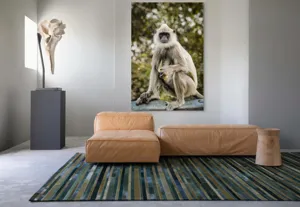 Tablou Canvas, "Maimuța contemplativă în natură liniștită", 100 x 150 cm – poza 7