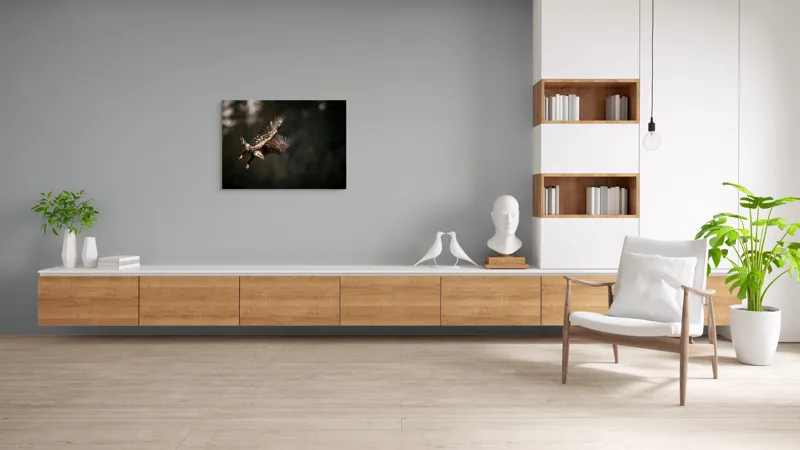 Tablou Canvas, "Vulturul în zbor spre prada sa", Majestic, Powerful, Focused, Graceful, Wild, 100 x 70 cm – poza 6