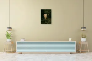 Tablou Canvas, "Elefant singuratic în pădurea deasă", 50 x 70 cm – poza 6