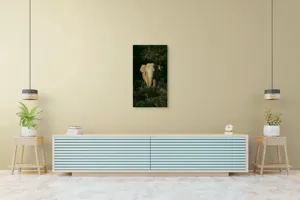 Tablou Canvas, "Elefant singuratic în pădurea deasă", 50 x 90 cm – poza 6