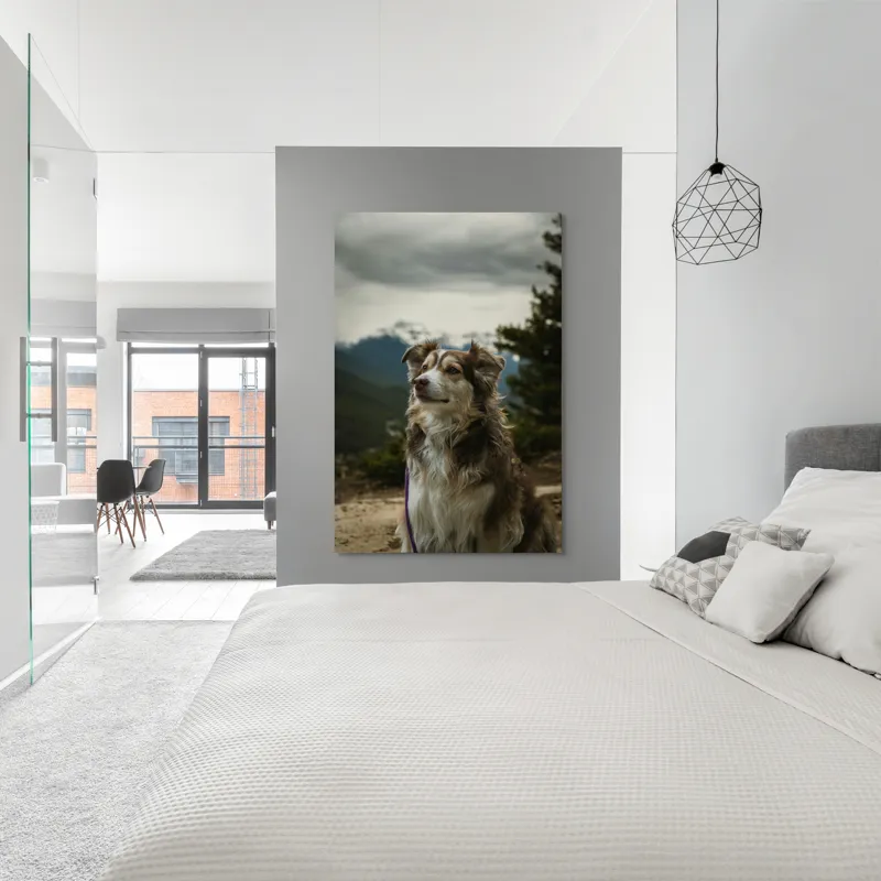 Tablou Canvas, "Paznic al vârfurilor înzăpezite", 100 x 150 cm – poza 5