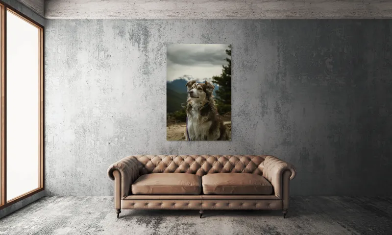 Tablou Canvas, "Paznic al vârfurilor înzăpezite", 100 x 150 cm – poza 6
