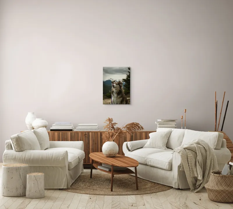 Tablou Canvas, "Paznic al vârfurilor înzăpezite", 39 x 54 cm – poza 5