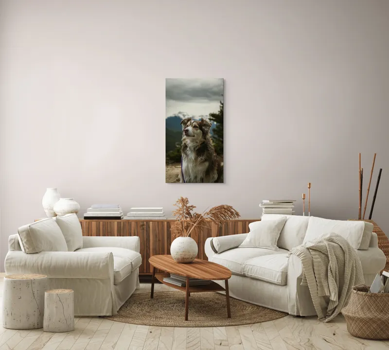 Tablou Canvas, "Paznic al vârfurilor înzăpezite", 50 x 90 cm – poza 7