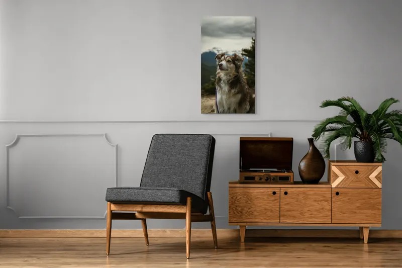Tablou Canvas, "Paznic al vârfurilor înzăpezite", 50 x 90 cm – poza 8