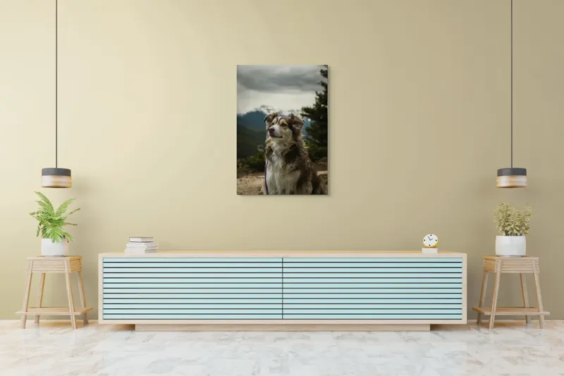 Tablou Canvas, "Paznic al vârfurilor înzăpezite", 70 x 100 cm – poza 5