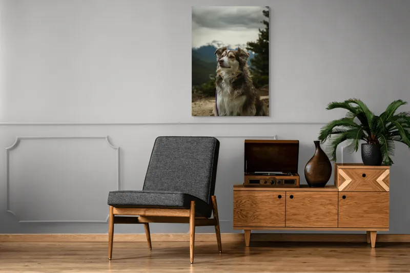 Tablou Canvas, "Paznic al vârfurilor înzăpezite", 70 x 100 cm – poza 6