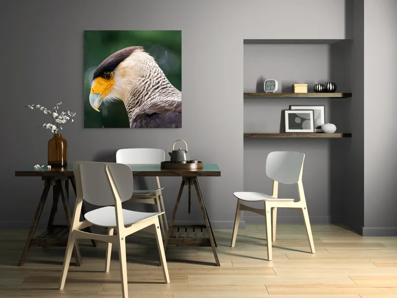 Tablou Canvas, "Privirea enigmatică a pasării răpitoare", 100 x 100 cm – poza 6